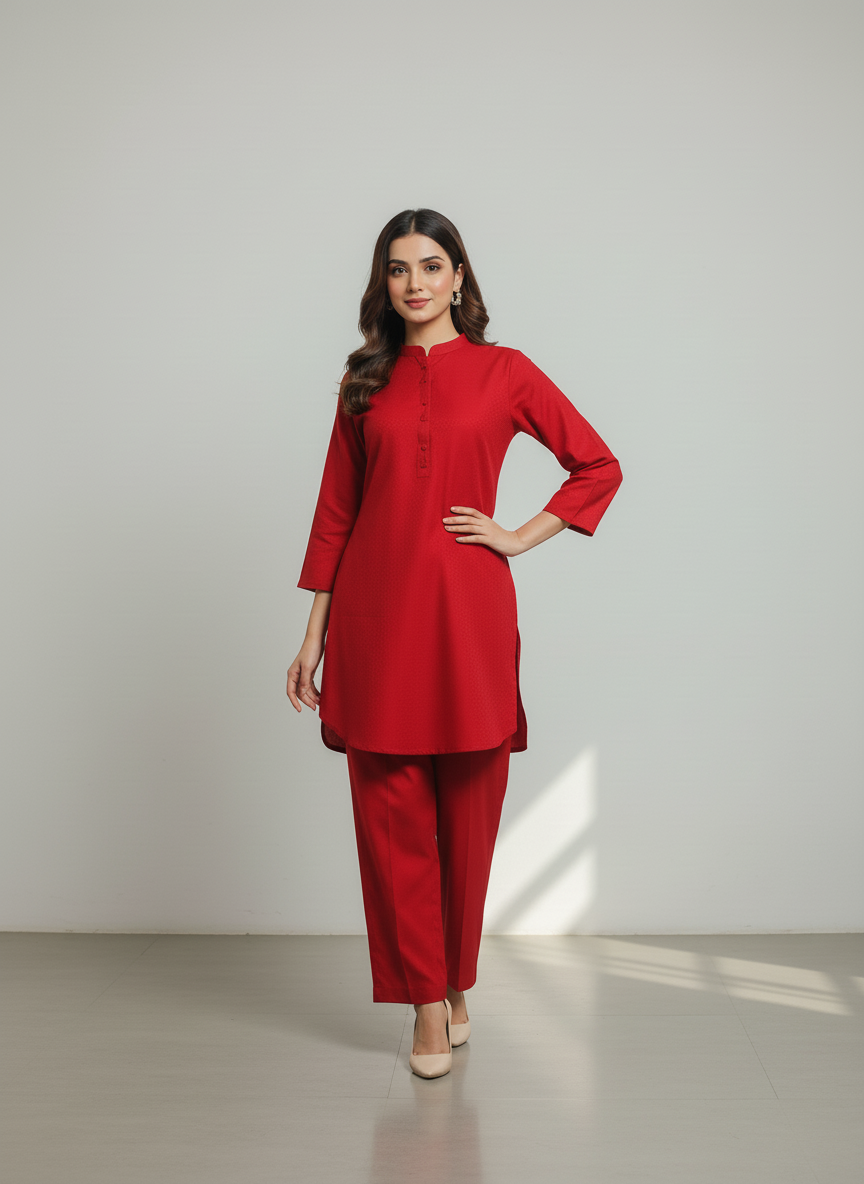 WJC015 Jacquard 2 Piece